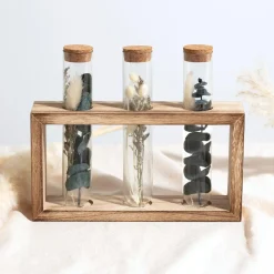 3 tubes fleurs séchées "House"