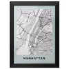 Affiche encadrée "Manhattan"
