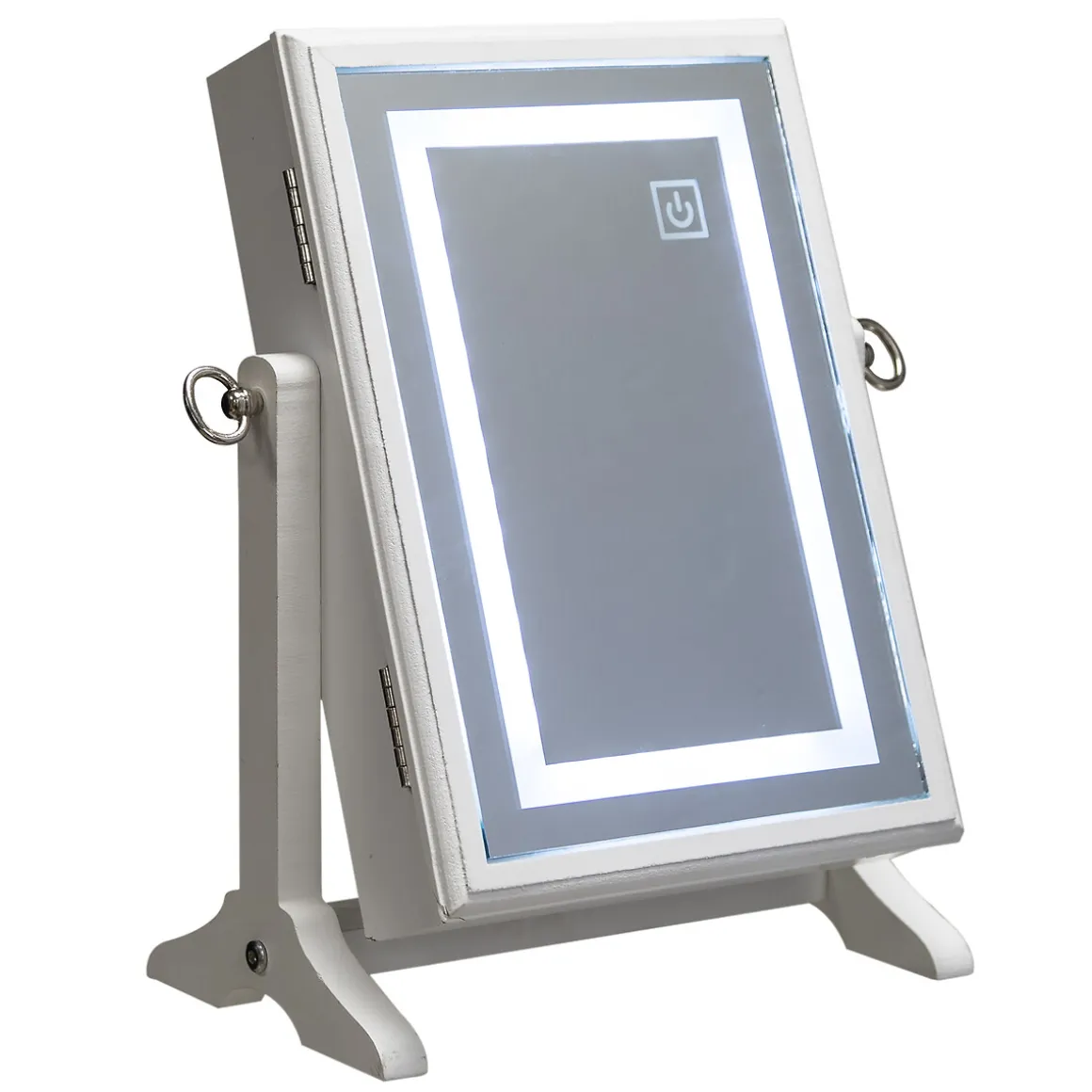 Armoire à bijoux LED, bois