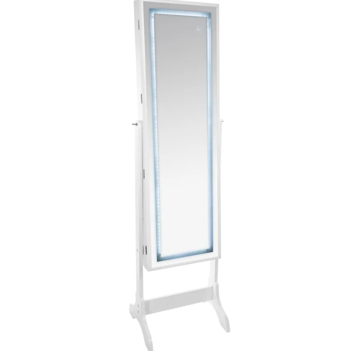 Armoire à bijoux LED, verre