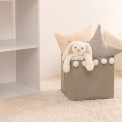 Bac de rangement enfant pompons