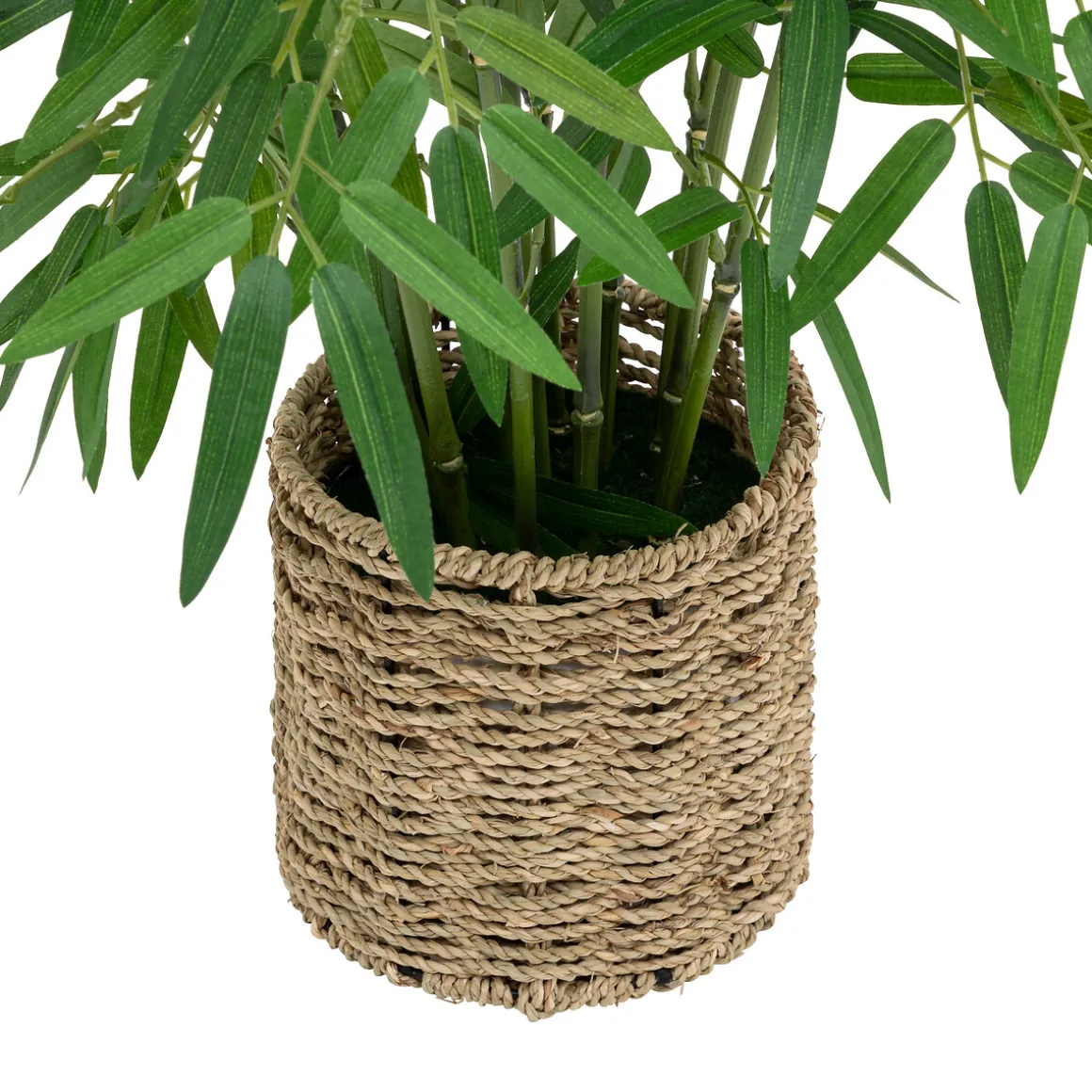 Bambou artificiel, pot naturel