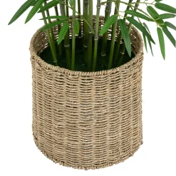 Bambou artificiel, pot naturel