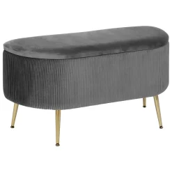 Banc coffre velours "Solaro"