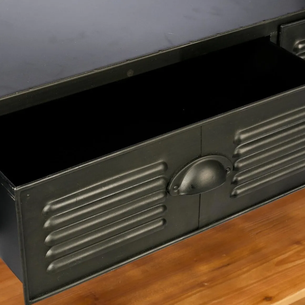 Bibliothèque 4 étagères et 2 tiroirs "Cierna"