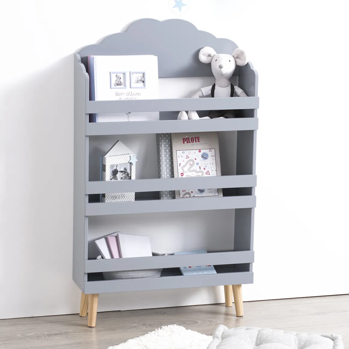 Bibliothèque enfant "Nuage"