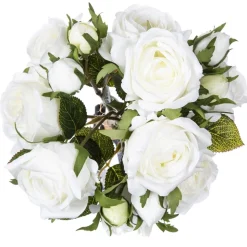 Bouquet 14 roses artificielles