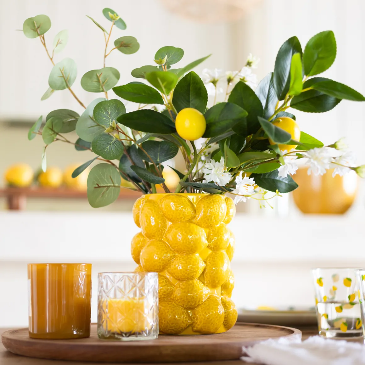 Bouquet de citron artificiel "Gilda"