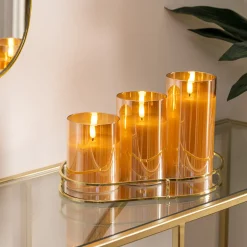 Coffret 3 bougies LED "Sena"