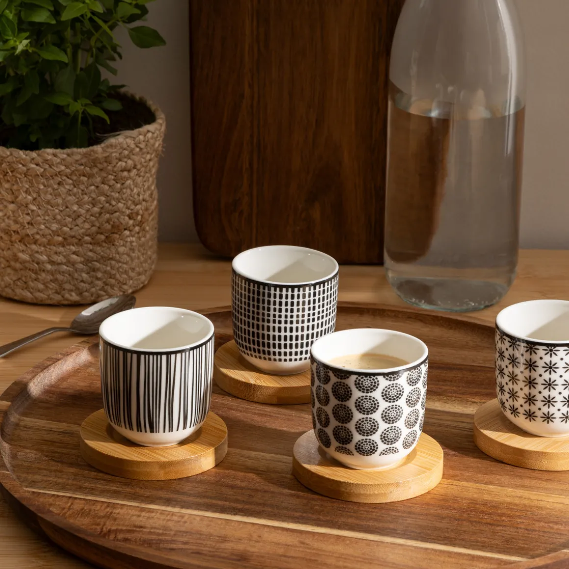 Coffret 4 tasses "Bohemia"