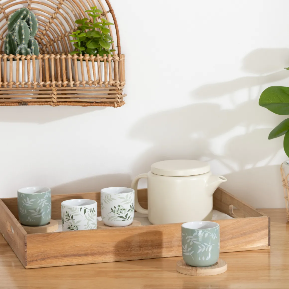 Coffret 4 tasses "Green Harmony"