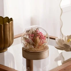 Composition boule fleurs séchées