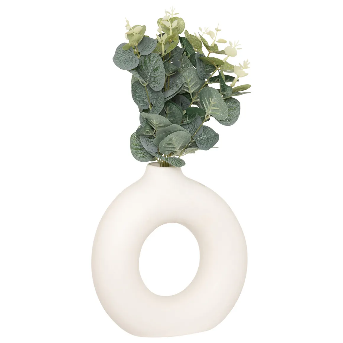 Composition Eucalyptus avec vase "Suza"