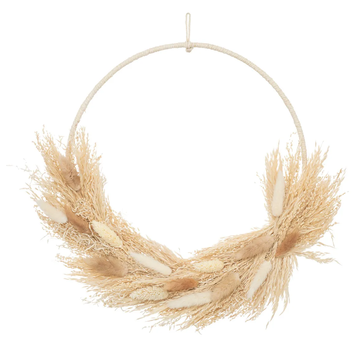 Couronne de fleurs séchées