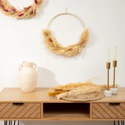 Couronne de fleurs séchées