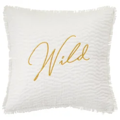 Coussin brodé "Wild"