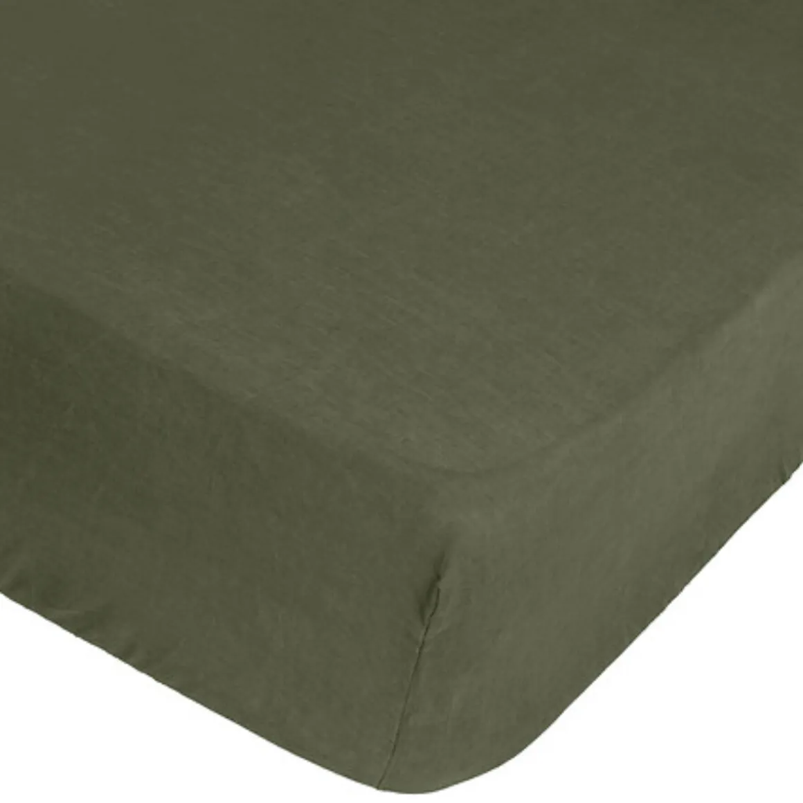 Drap-housse "Linah", lin lavé