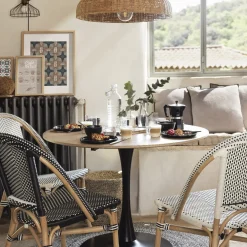 Ensemble table à manger "Elias" + 4 chaises "Trecia"