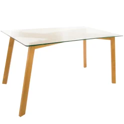 Ensemble table à manger "Taho" + 4 chaises "Baya"