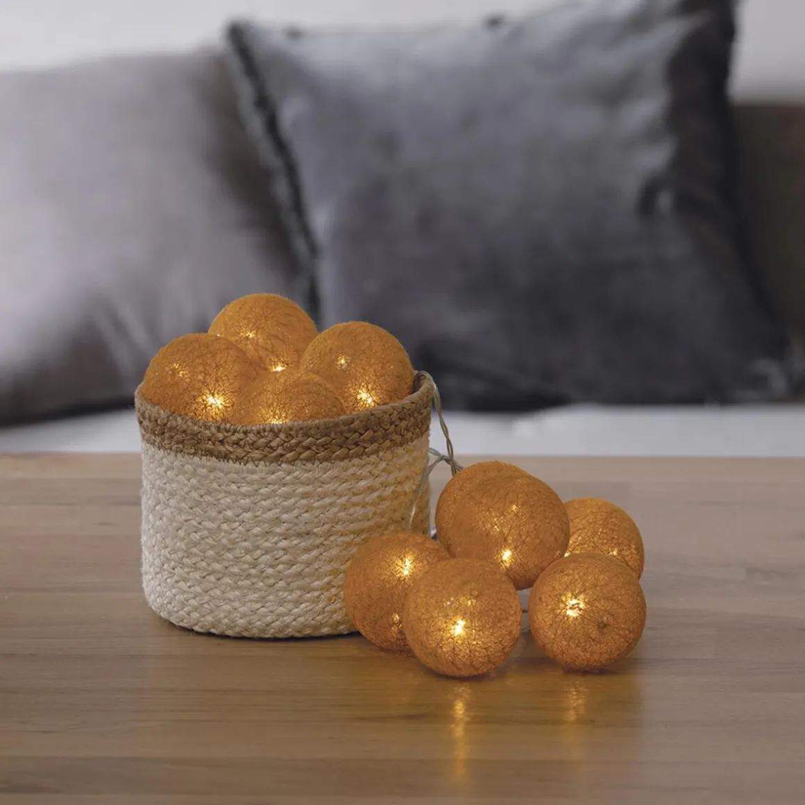 Guirlande LED 10 boules, pile