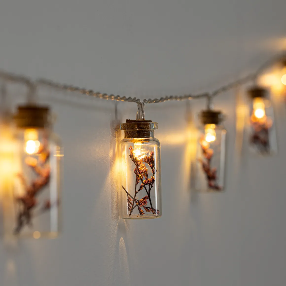 Guirlande LED 10 fleurs, pile