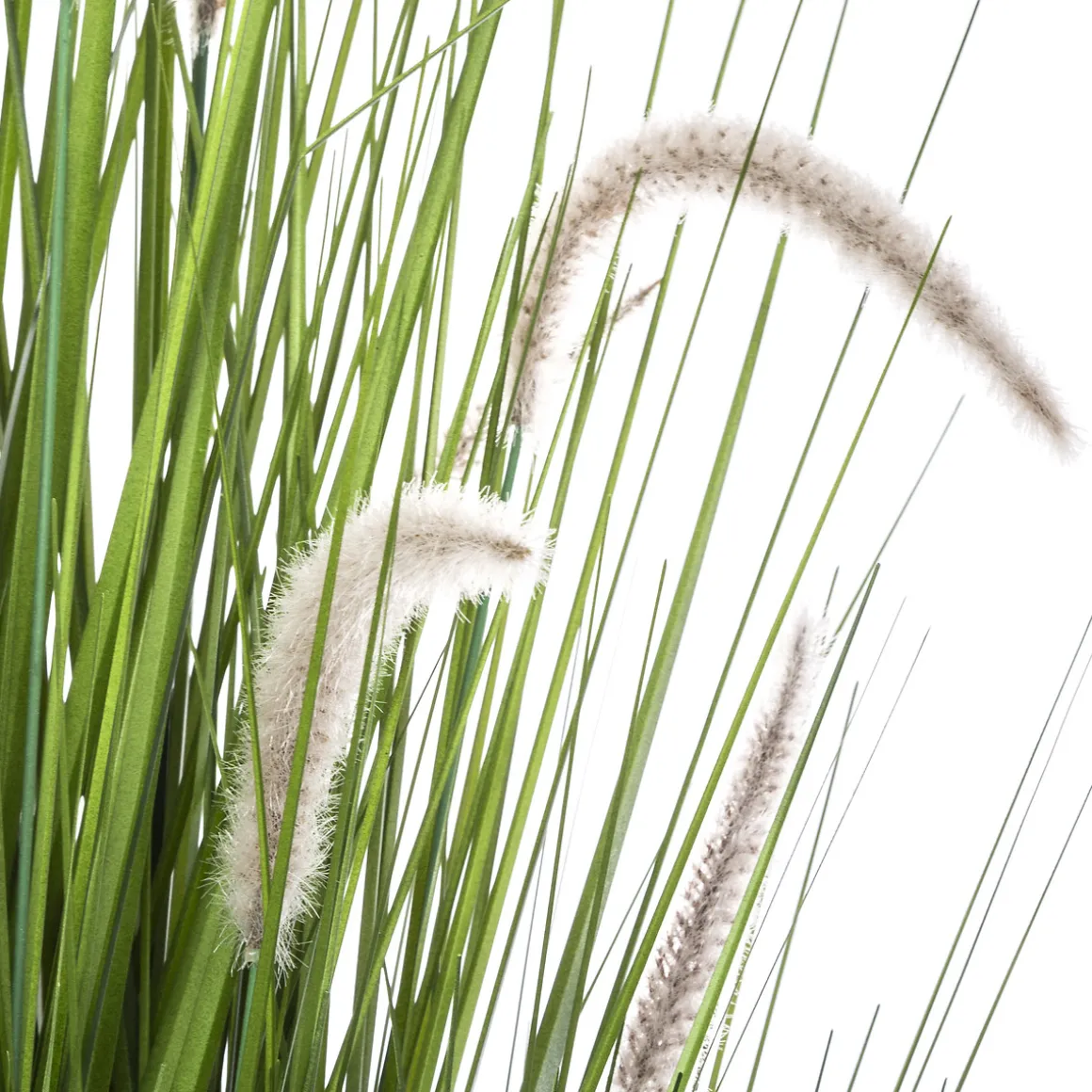 Herbe artificielle en pot