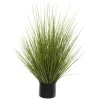 Herbe artificielle en pot