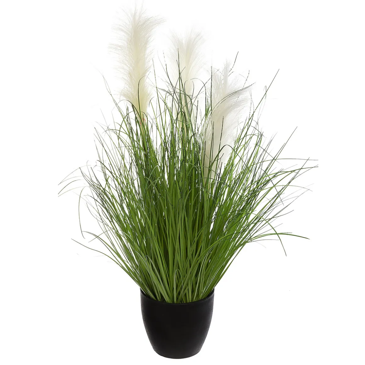 Herbe artificielle en pot