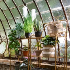 Herbe artificielle en pot