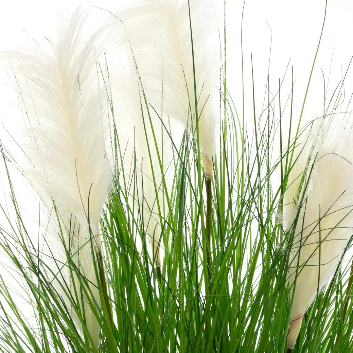 Herbe artificielle en pot