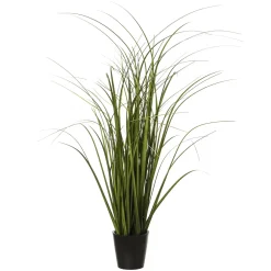 Herbe artificielle en pot