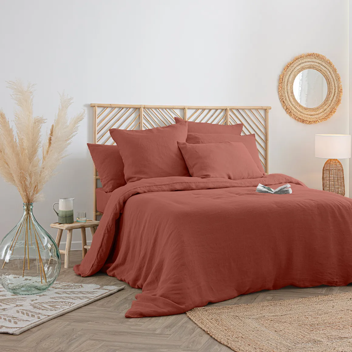 Housse de couette "Linah", lin lavé