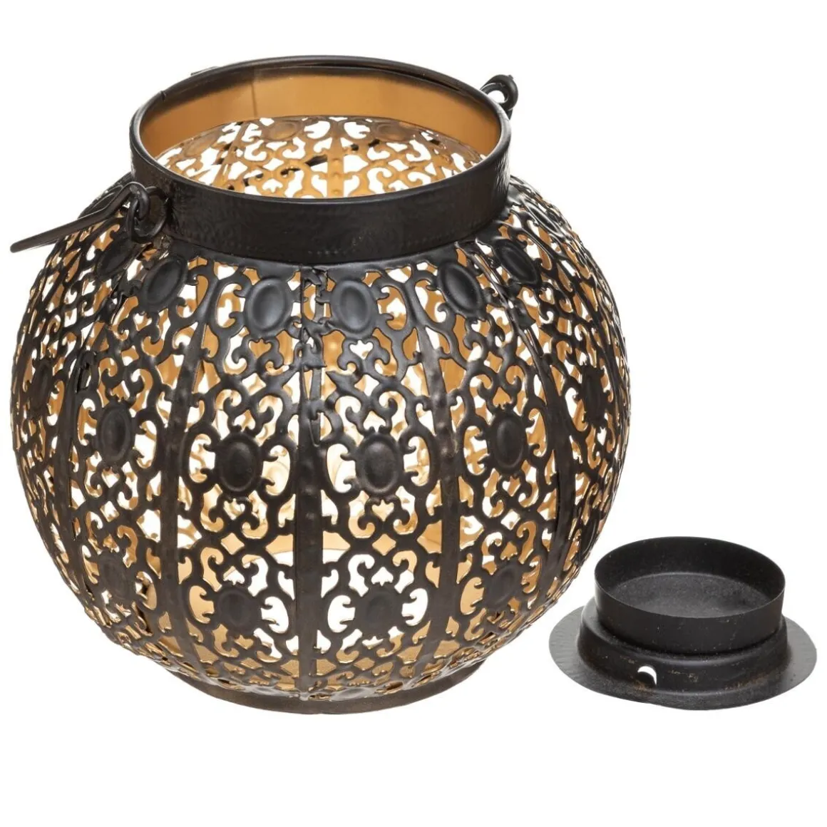 Lanterne ronde, métal