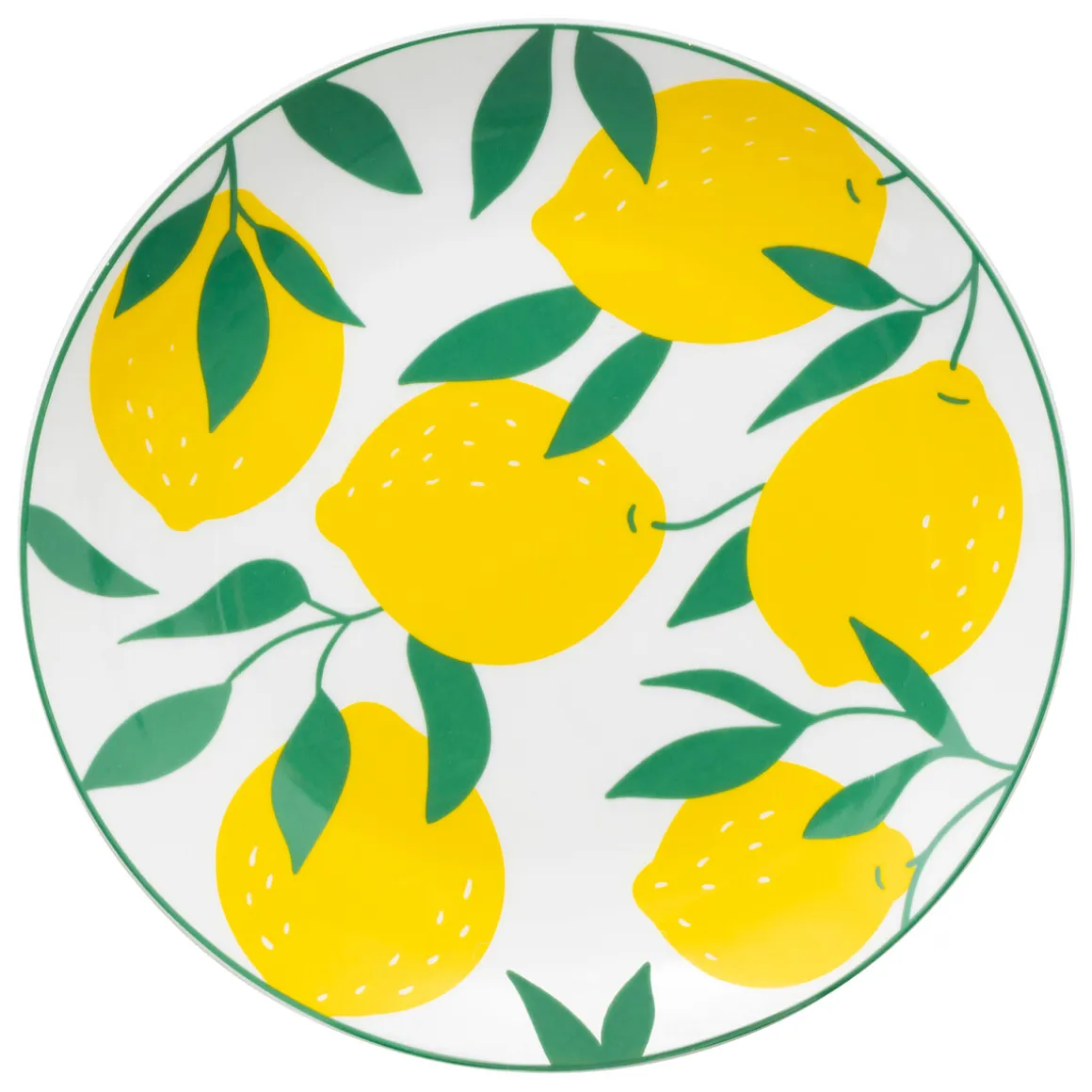Lot de 6 assiettes dessert "Citron"