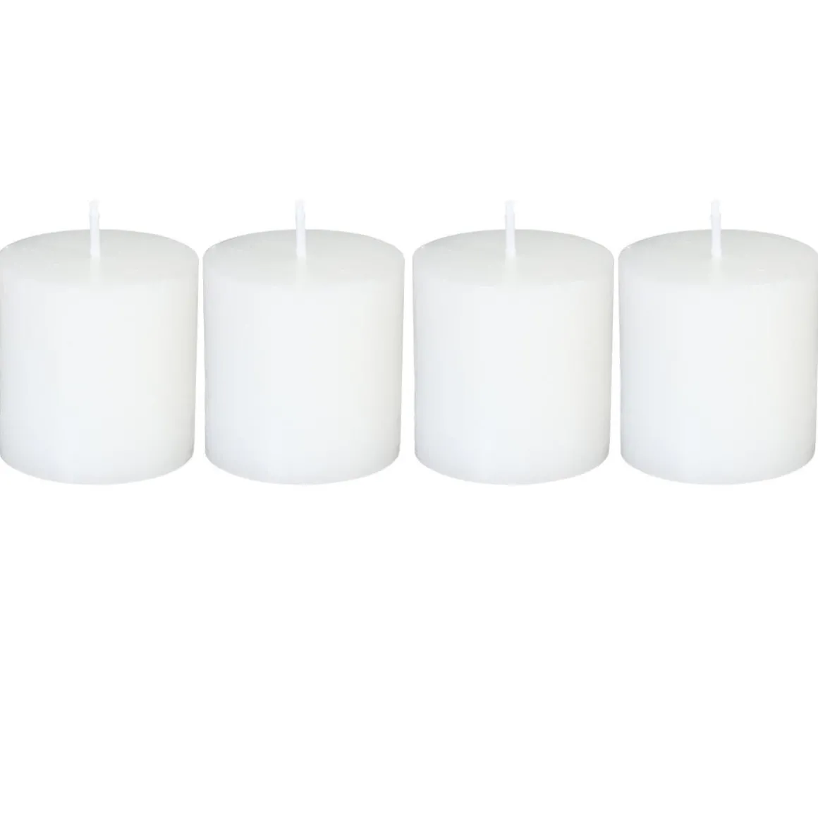 Lot de 4 bougies rustiques "Olia"