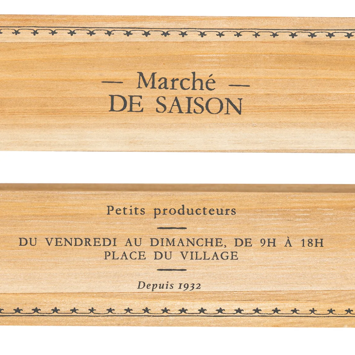 Lot de 2 cagettes "Little cottage"