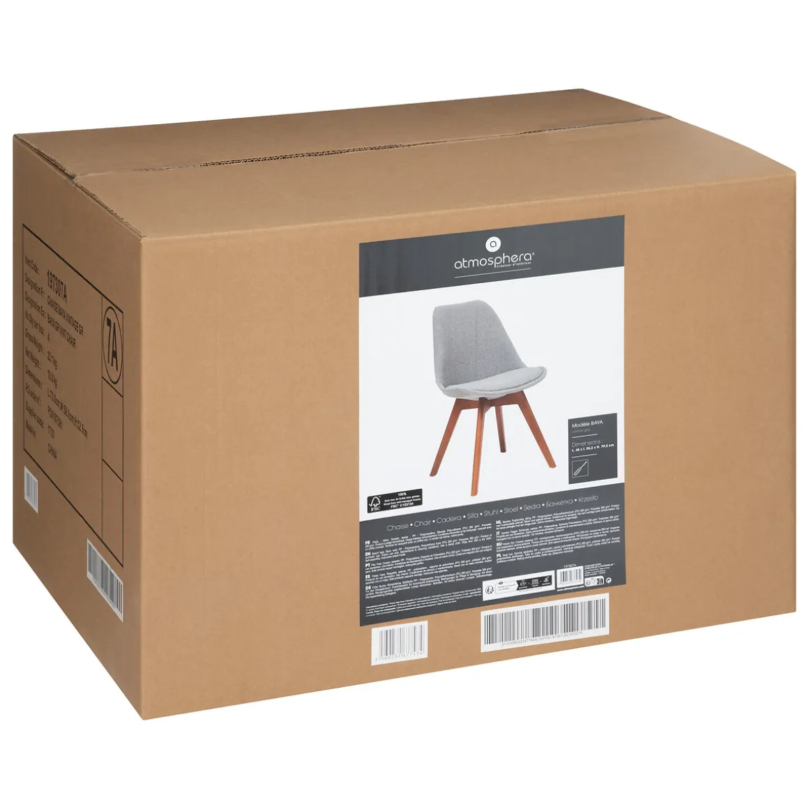 Lot de 6 chaises "Baya"