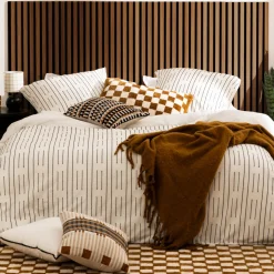 Lot de 4 panneaux décoratifs tasseaux bois Colva