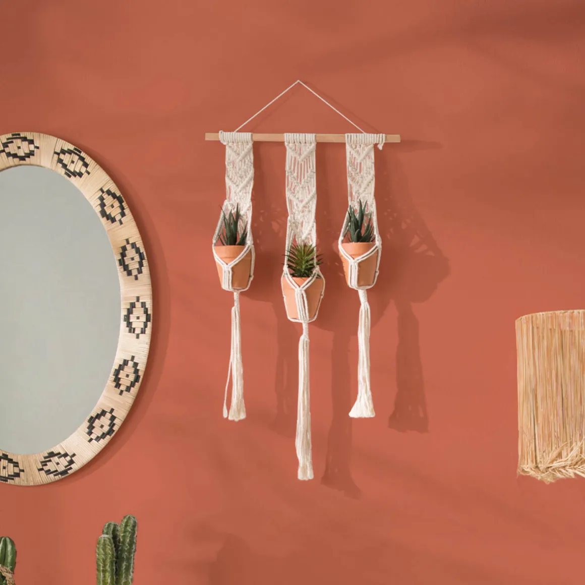 Lot de 3 plantes suspendues "Hacienda"