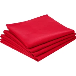 Lot de 4 serviettes de table, coton