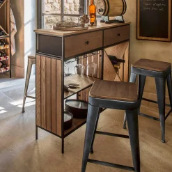 Lot de 2 tabourets de bar 