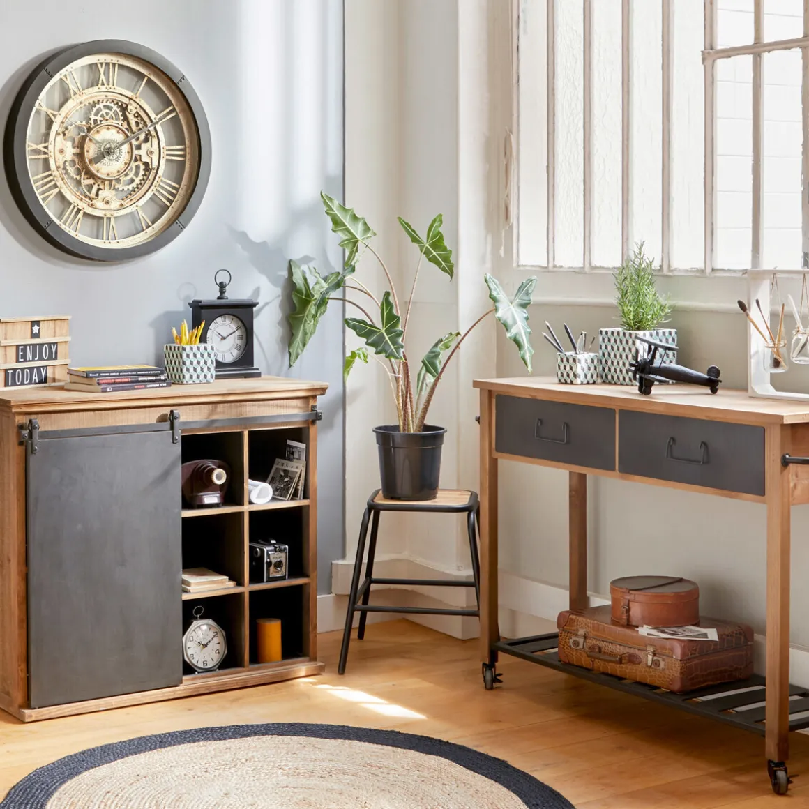 Lot de 2 tabourets "Edena"