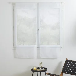 Lot de 2 voilages "Feuille"