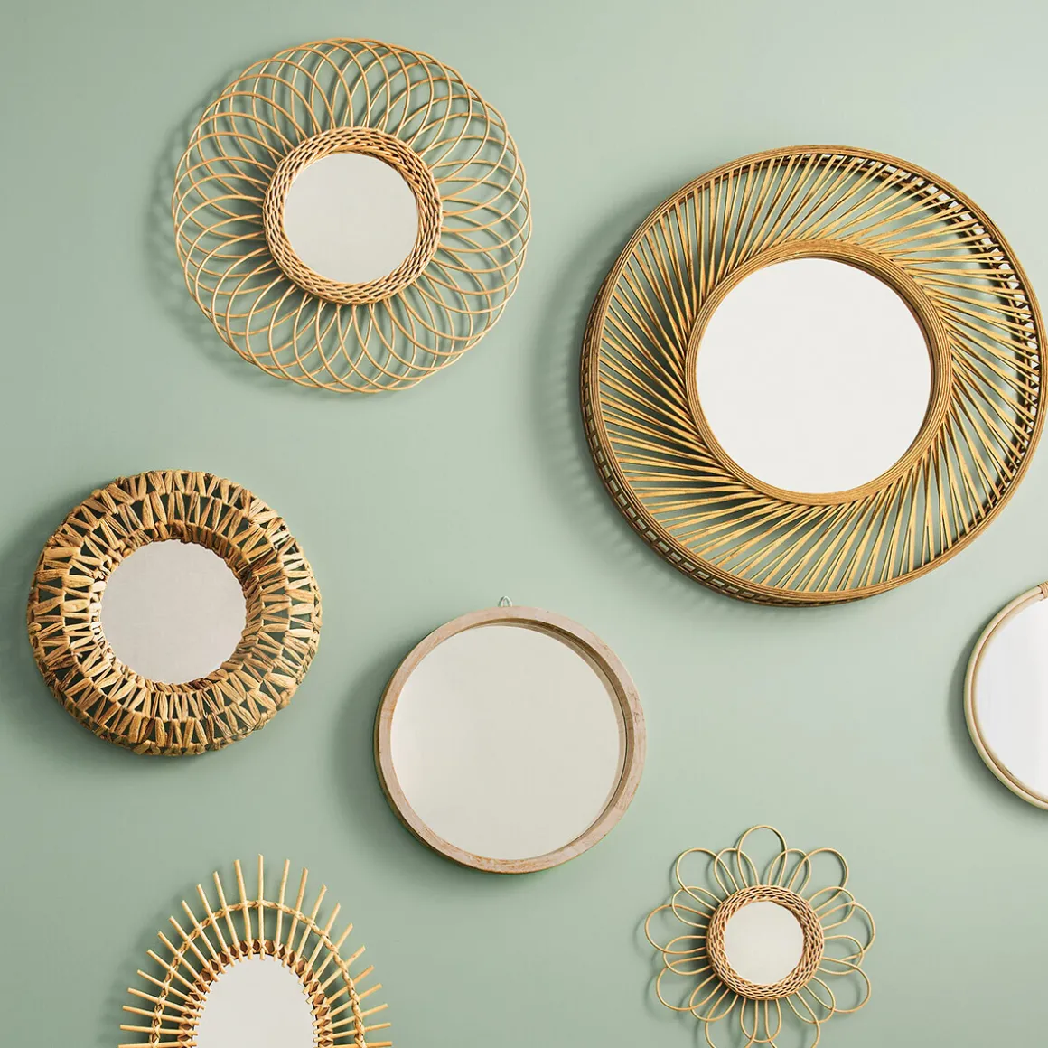 Miroir 'Rosace" "Gwenn"