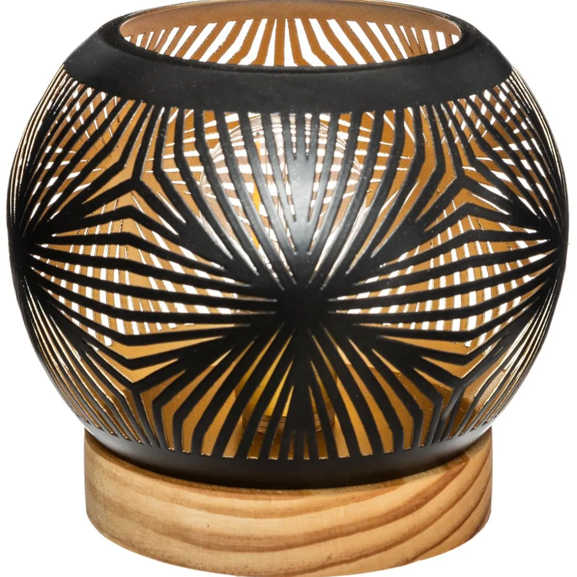 Photophore boule LED métal