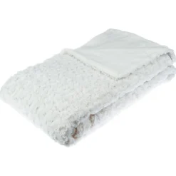 Plaid "Bouclette" fausse fourrure