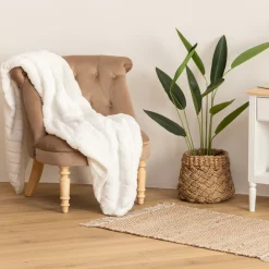 Plaid "Manoir" fausse fourrure