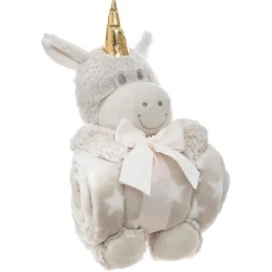 Plaid peluche "Licorne"