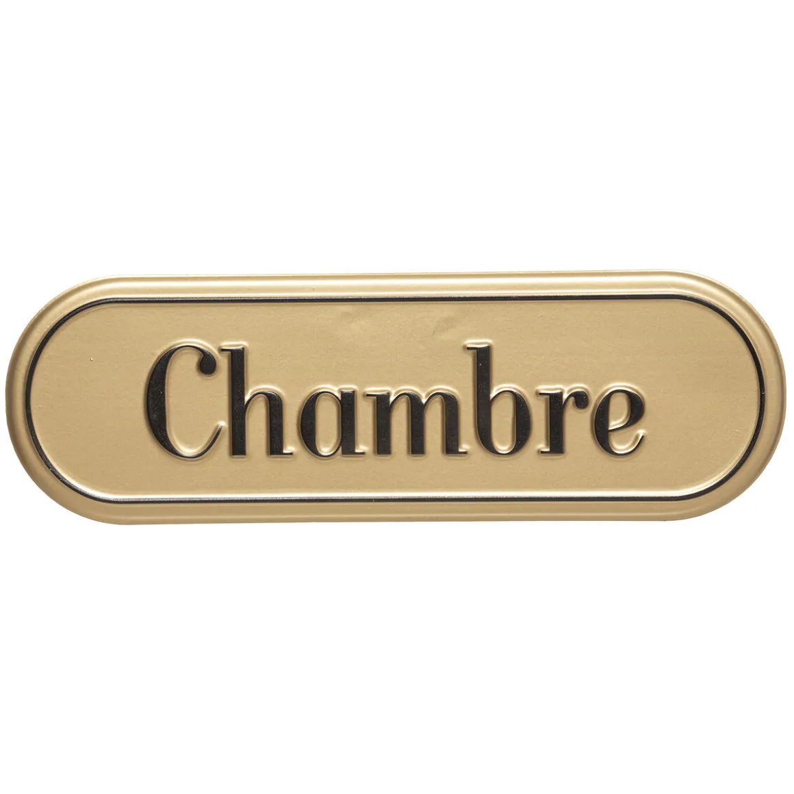 Plaque de porte métal "Becky"