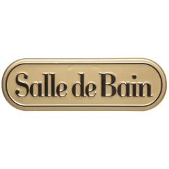 Plaque de porte métal